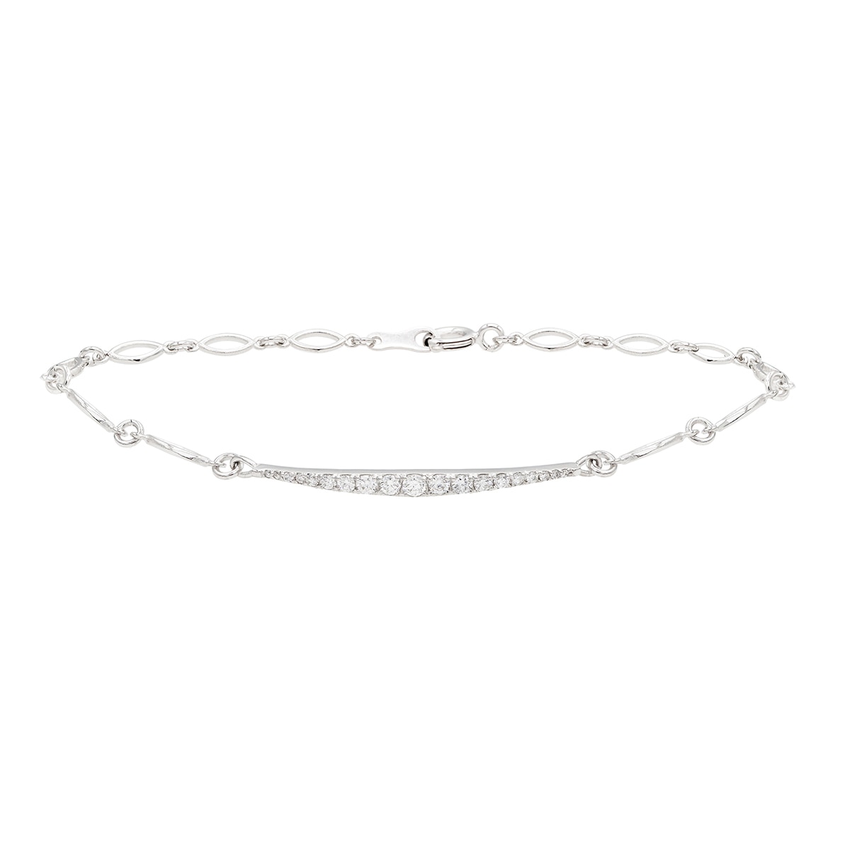 클라베드제이 14K 골드 0.41ctw 다이아몬드 팔찌 트리나