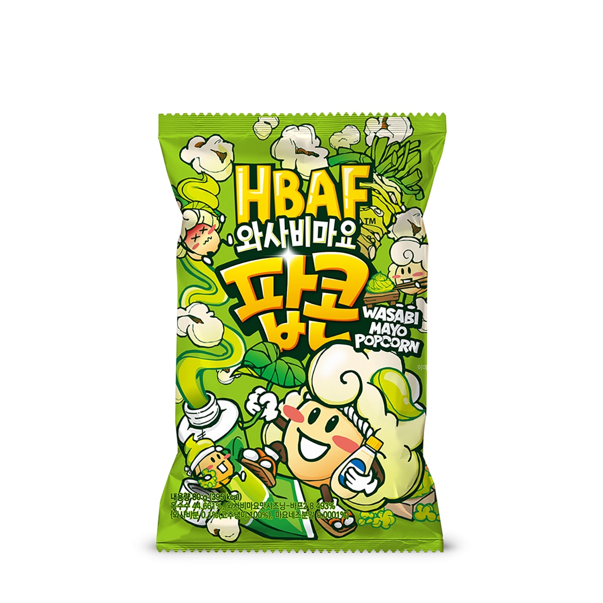 HBAF 팝콘 4종 세트 1,280g - 선택 2. 와사비마요, 버터오징어, 밀크카라멜, 페퍼로니피자