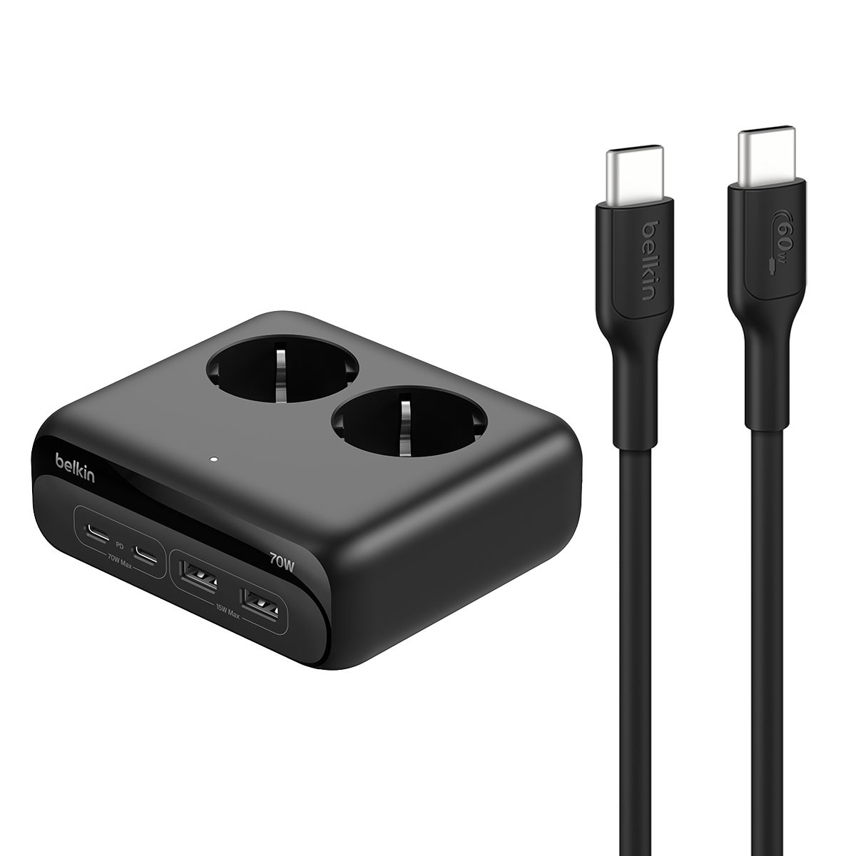 벨킨 70W GaN 데스크탑 고속충전 스테이션 + 케이블 벨킨 70W GaN 데스크탑 고속충전 스테이션 + 케이블