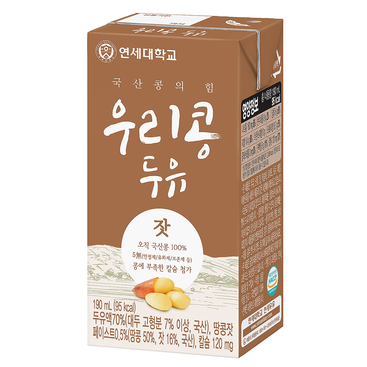 연세 우리콩 두유 잣 190ml x 72입
