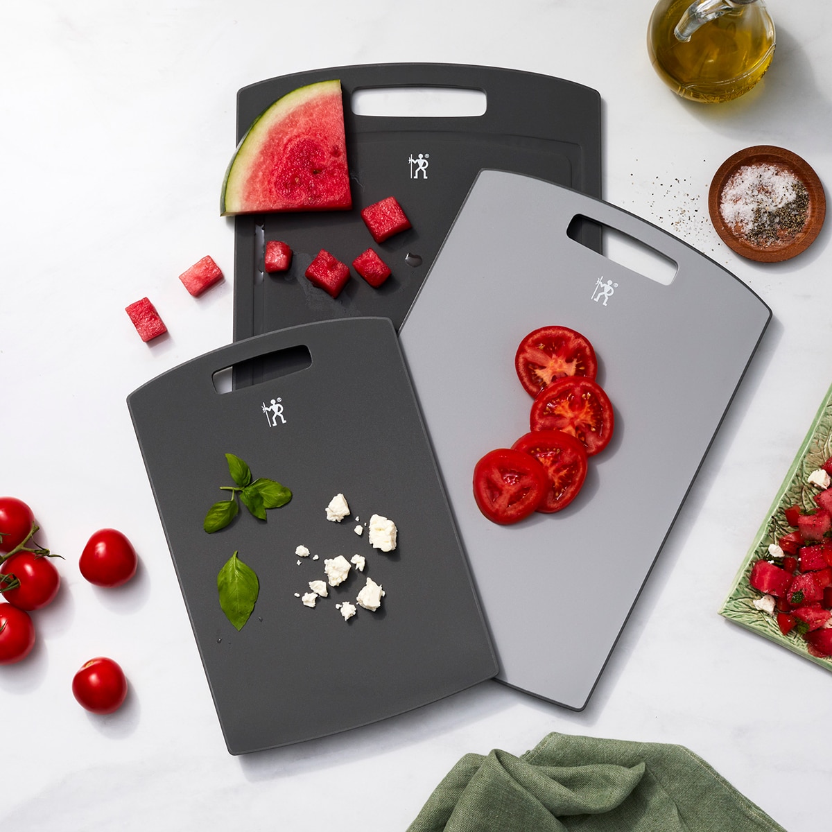 헹켈 도마 세트 3P - 그레이