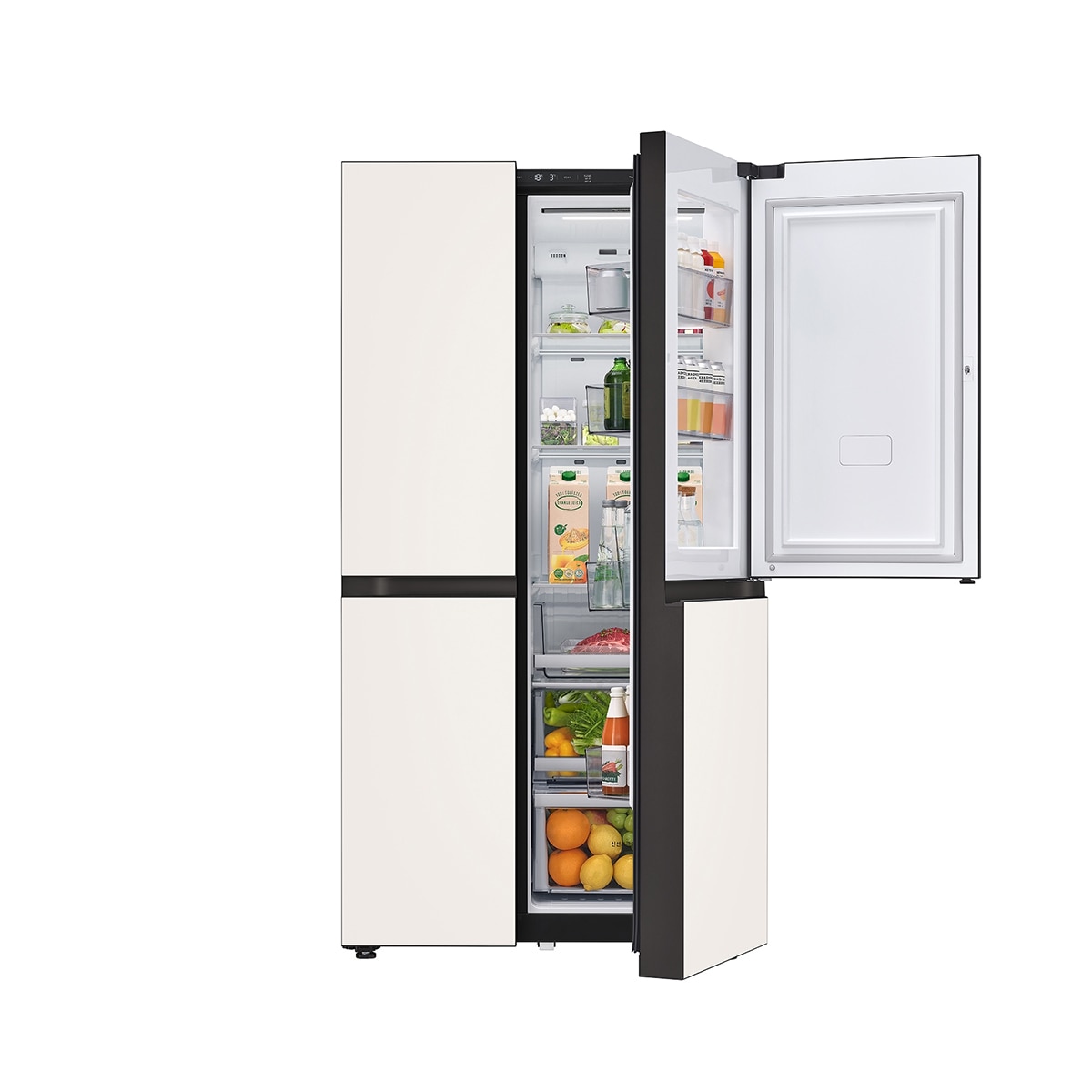 엘지 오브제 양문형 냉장고 832L - 글라스 베이지