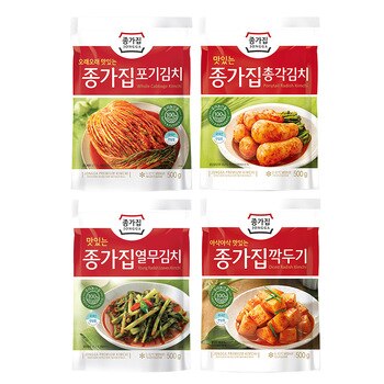 종가집 김치 4종 혼합팩 500g x 4팩 종가집 김치 4종 혼합팩 500g x 4팩