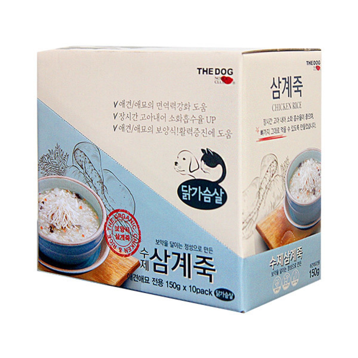 더독애견애묘 수제 삼계죽 150g x 10