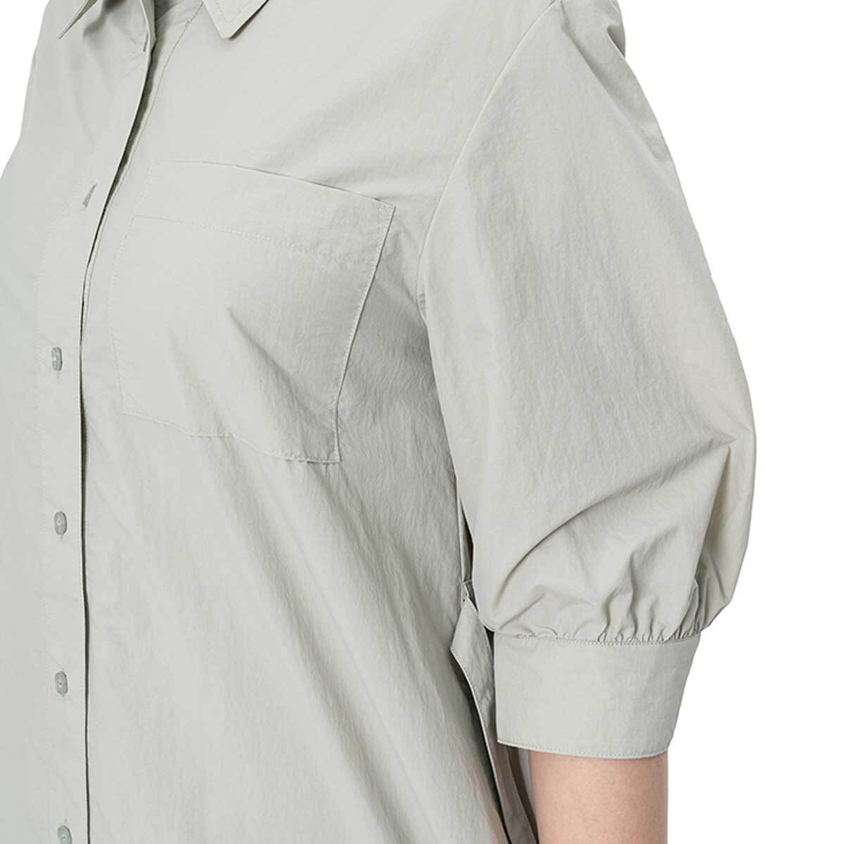 비지트 인 뉴욕 여성 버튼 원피스