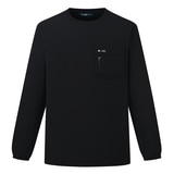 네파 남성 우븐 긴팔 포켓 크루티