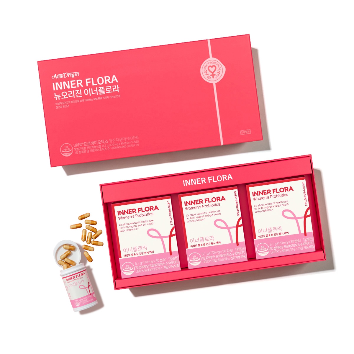 뉴오리진 이너플로라 선물세트 30캡슐 x 3 뉴오리진 이너플로라 선물세트 30캡슐 x 3