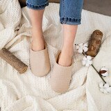 플로티나 순면 줄 누빔 실내용 슬리퍼 2P