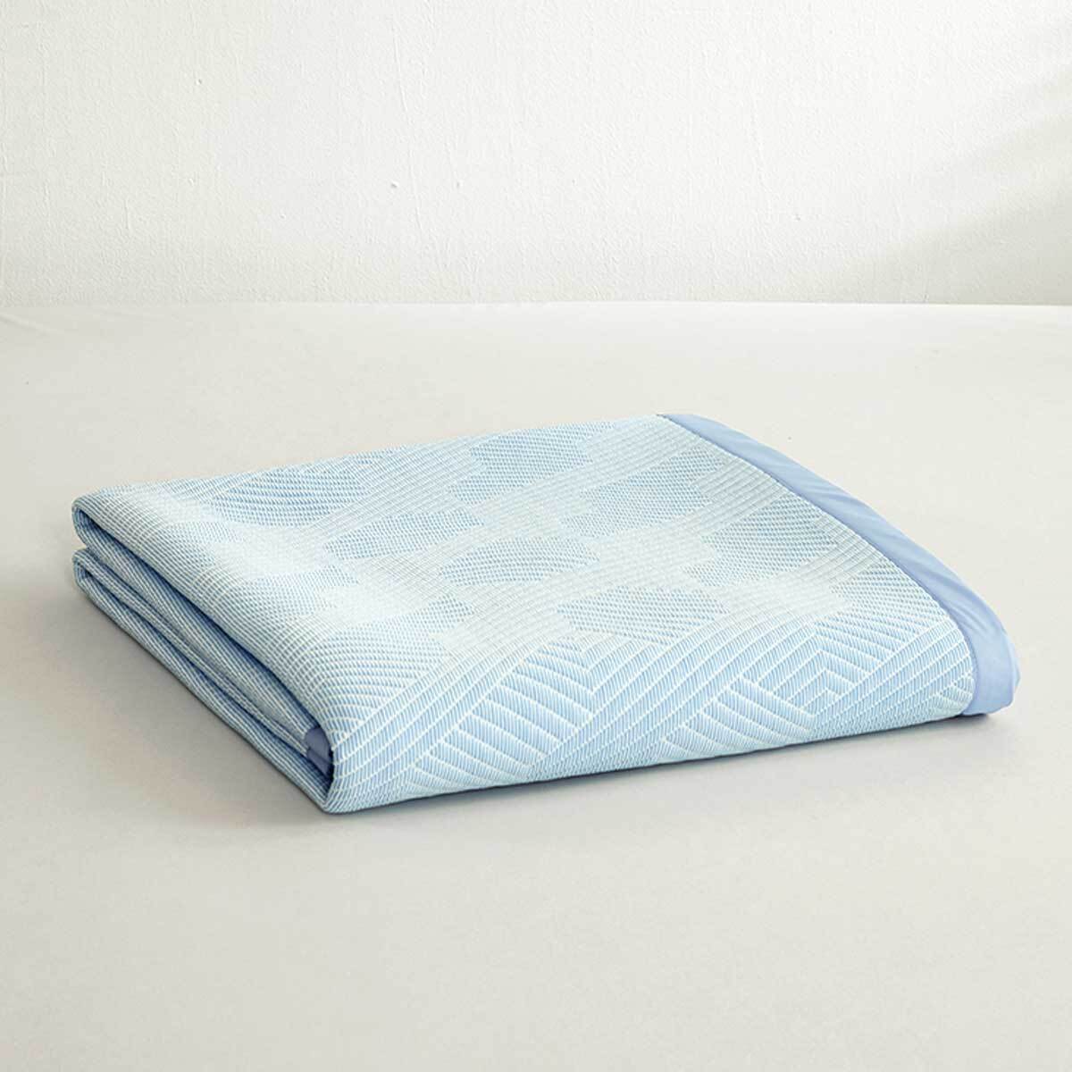 에이프릴엣홈 3중직 아이스 메쉬 패드 - 퀸, 블루