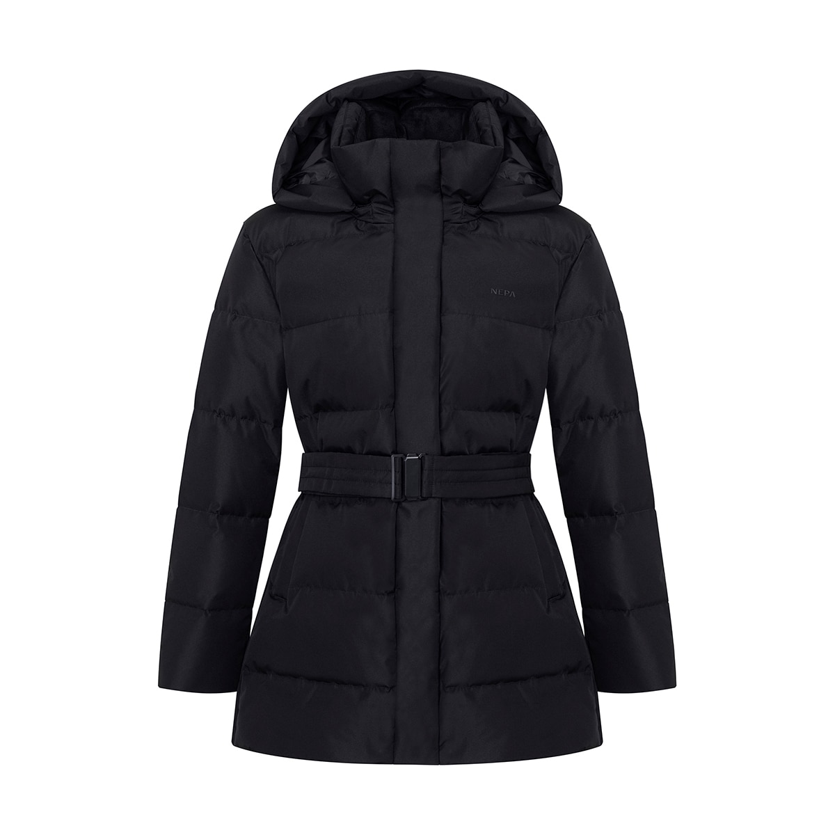 네파 여성 구스다운 벨트 재킷