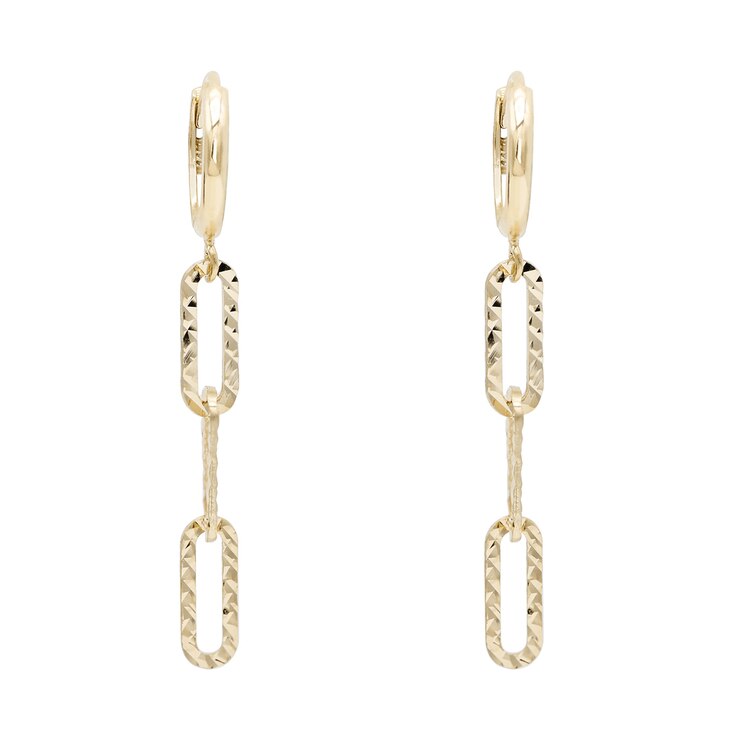 클라베드제이 14K 골드 귀걸이 헤이즐 - 옐로우 골드