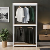 스피드랙 다용도 3단 철제 행거 100 x 40 x 180cm - 화이트 스피드랙 다용도 3단 철제 행거 100 x 40 x 180cm - 화이트