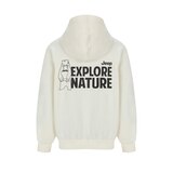 Jeep 키즈 플리스 그래픽 후드 - 아이보리, 155