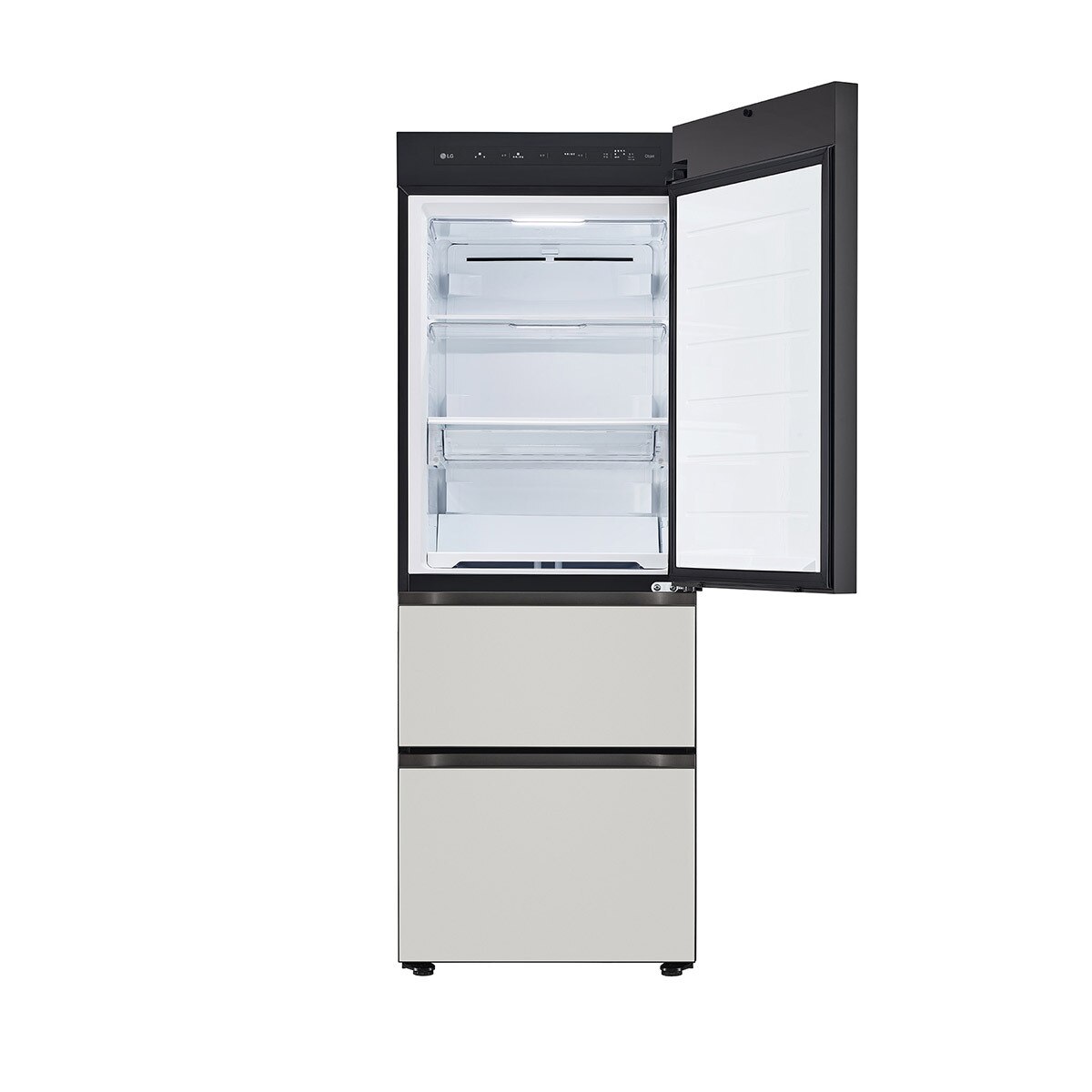 엘지 오브제 김치냉장고 323L - 메탈 - 블랙그레이
