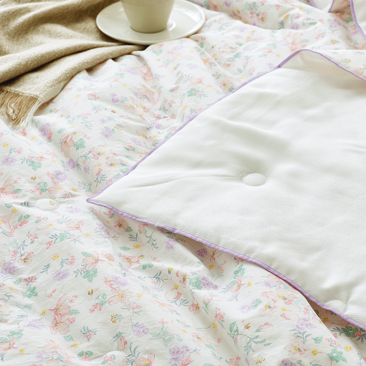 박홍근홈패션 인견/고밀도면 양면 이불 - 퀸, 핑크