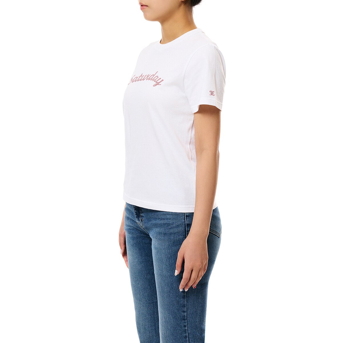 쥬시꾸뛰르 여성 반소매 티셔츠 - 화이트, M