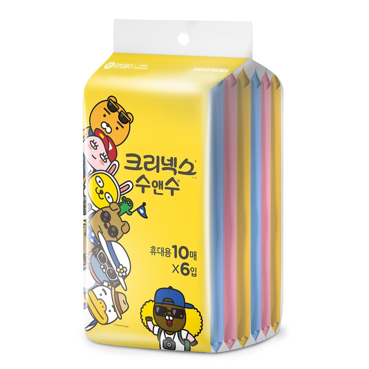 크리넥스 수앤수 여행용 물티슈 10매x 6 x 12팩