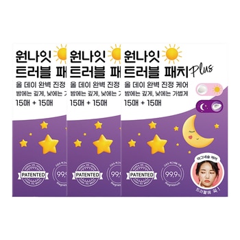 원나잇 트러블 패치 플러스 30매 x 3