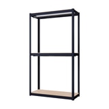 스피드랙 다용도 3단 철제 행거 100 x 40 x 180cm - 블랙 스피드랙 다용도 3단 철제 행거 100 x 40 x 180cm - 블랙