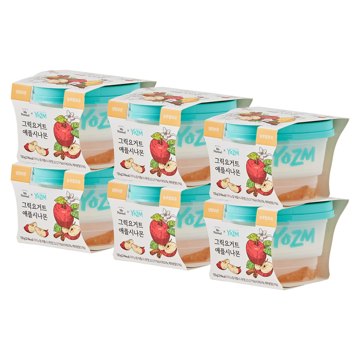 요즘그릭요거트애플시나몬130g x 6