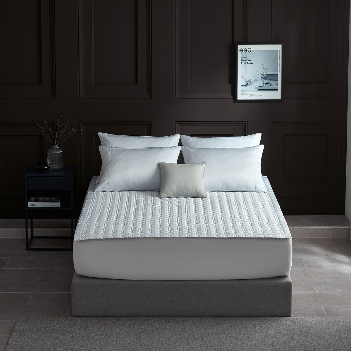 알러텍트 알러지 케어 누빔 패드 - 싱글, 그레이블루 (벨르) 알러텍트 알러지 케어 누빔 패드 - 싱글, 그레이블루 (벨르)