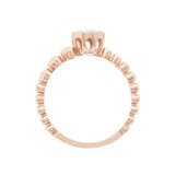 총 0.15 캐럿 다이아몬드 반지 14K - 콜베르, 로즈골드