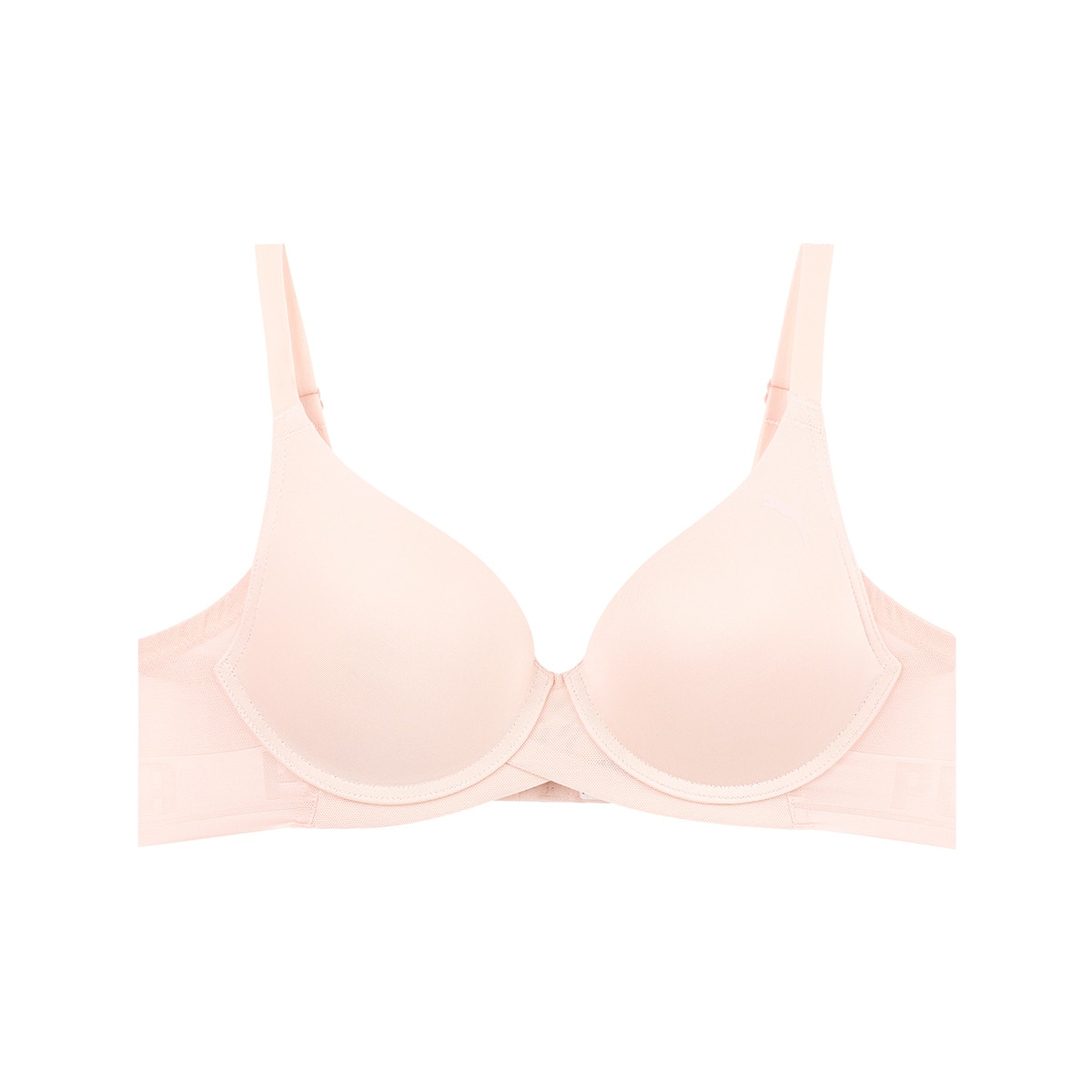 푸마 여성 로고 헴 브라 2매 - 라이트핑크/블랙, 75A