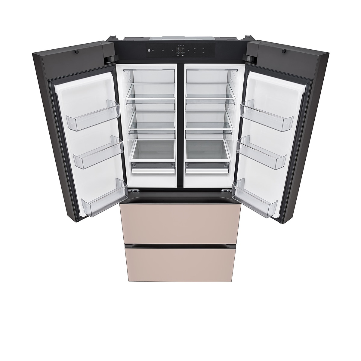 엘지 디오스 AI 오브제컬렉션 김치톡톡 491L- 글라스 토프아몬드