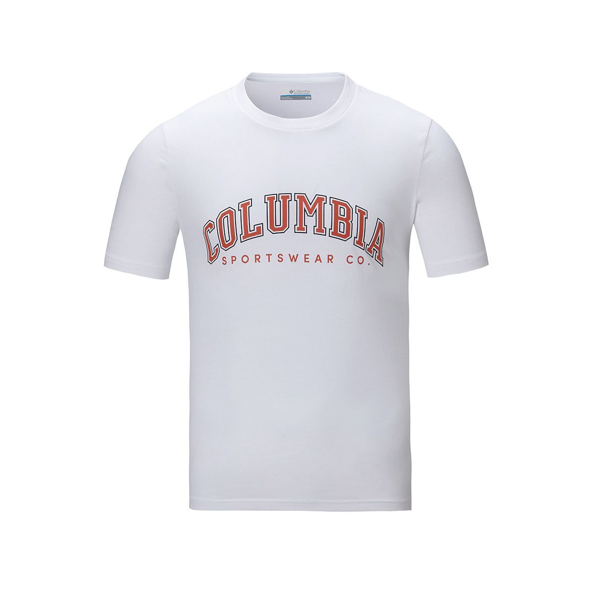 컬럼비아 남성 반소매 티셔츠 - 화이트, XL