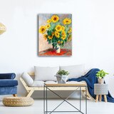 지클레 그림 액자 (80 x 60cm 또는 60 x 80cm) - 모네, 해바라기
