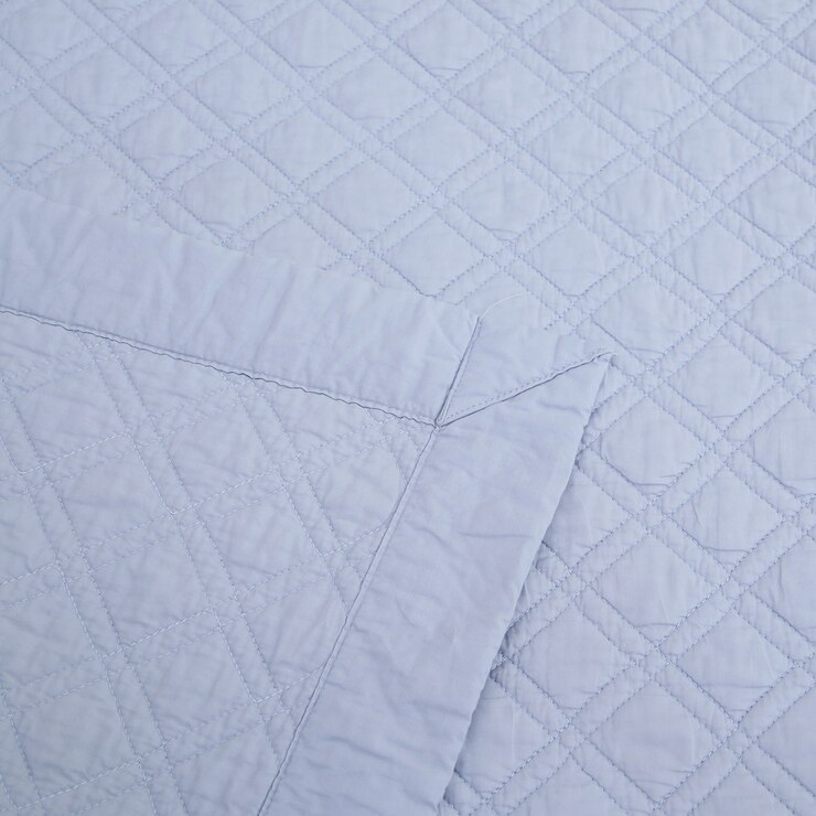 April At Home 뽀모 목화 워싱 패드 - 퀸, 블루