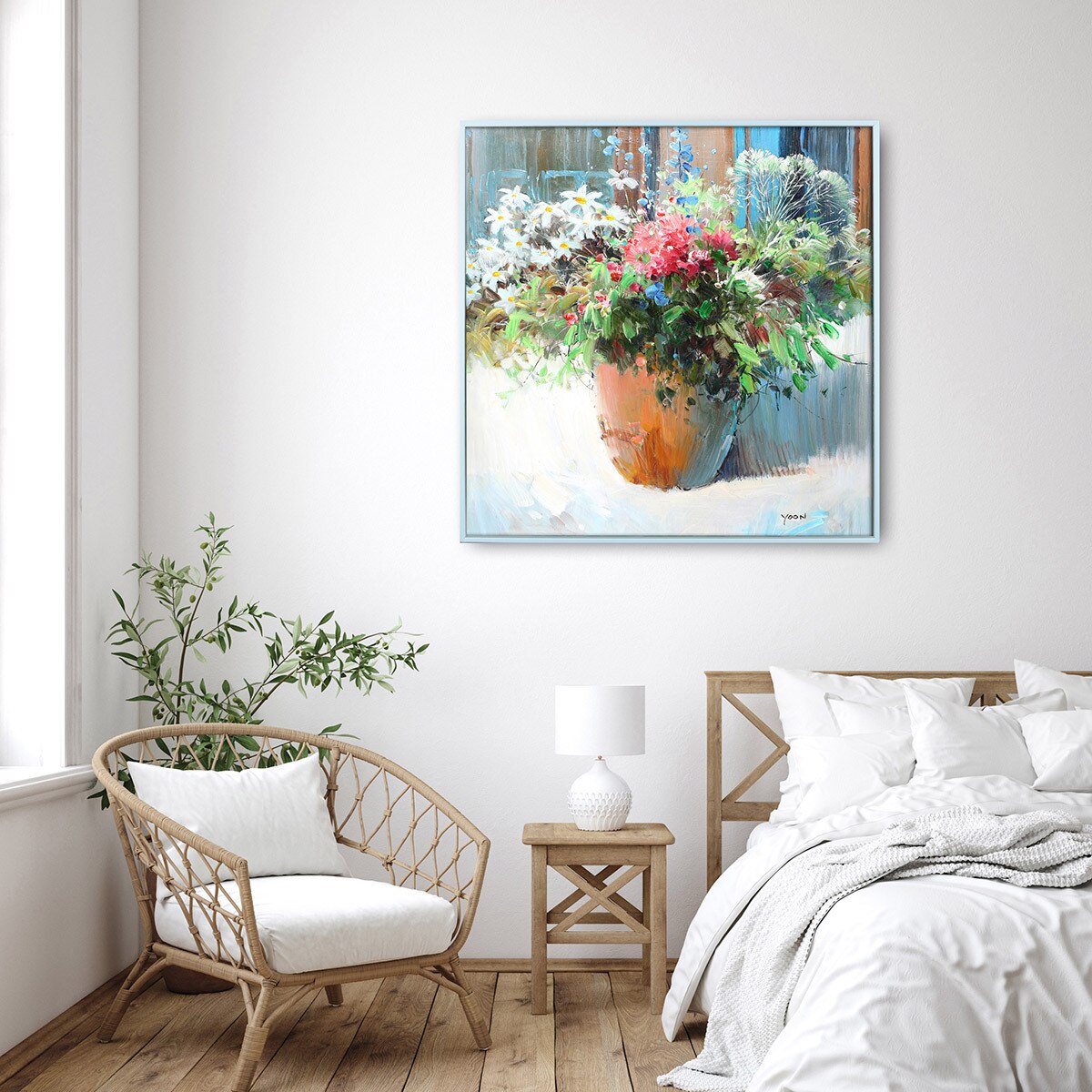 지클레 그림 액자 76x76cm - 창가에서 II