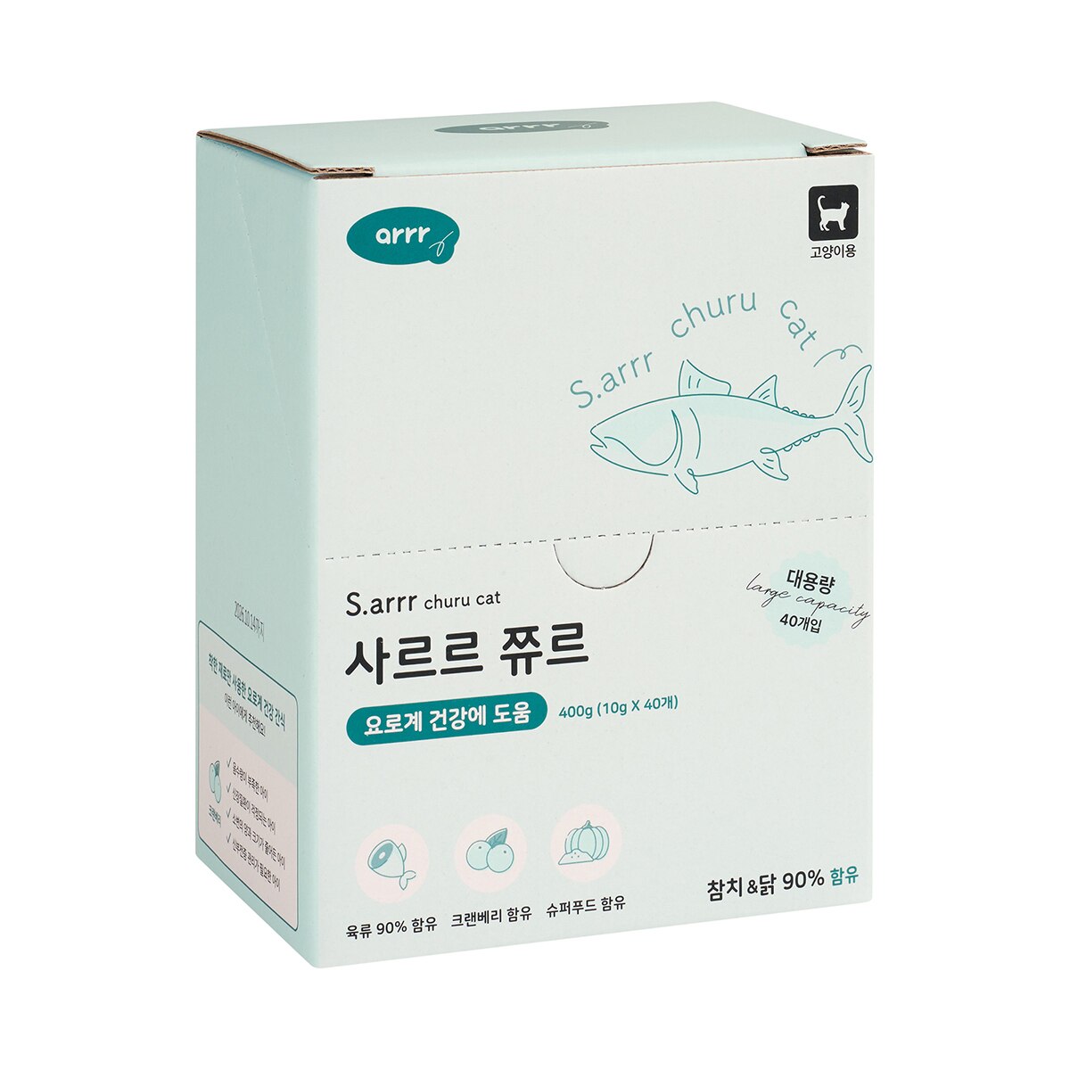 사르르 쮸르 캣 10g x 40 - 참치&닭