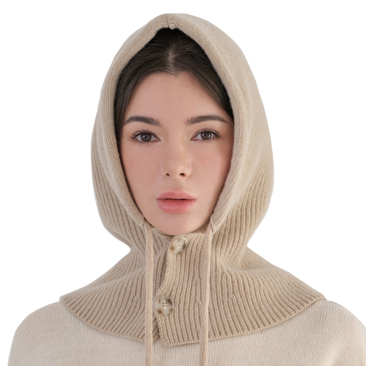 안드레아바나 울 바라클라바 - 베이지