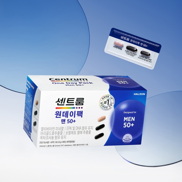 센트룸 원데이팩 50+ 맨 40팩 센트룸 원데이팩 50+ 맨 40팩