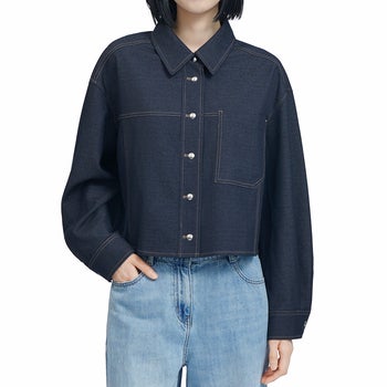 코데즈 컴바인 여성 데님라이크 재킷