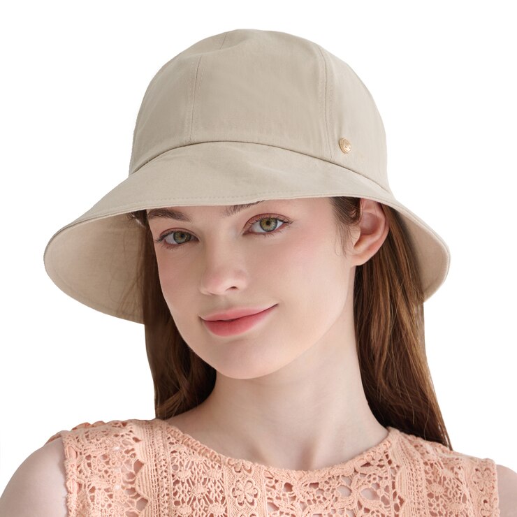 안드레아바나 여성 리본 버킷햇 - 베이지