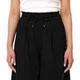 쥬시꾸뛰르 여성 와이드 밴딩 팬츠 - 블랙, L