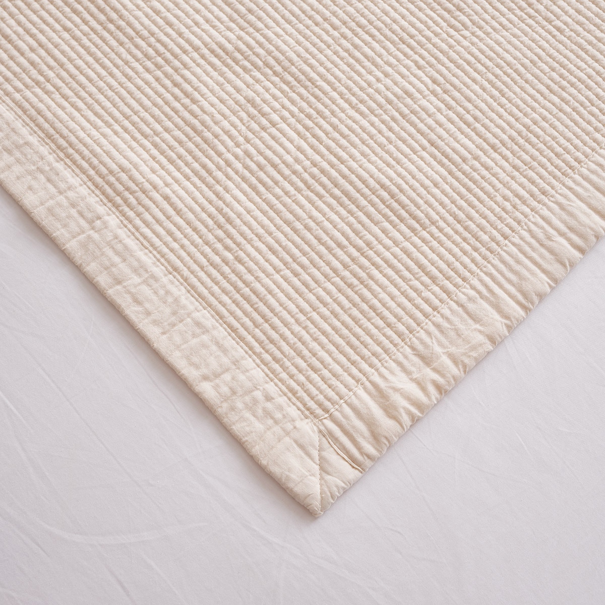 루마인 홈 순면 줄누비 패드 110x200cm - 싱글, 베이지