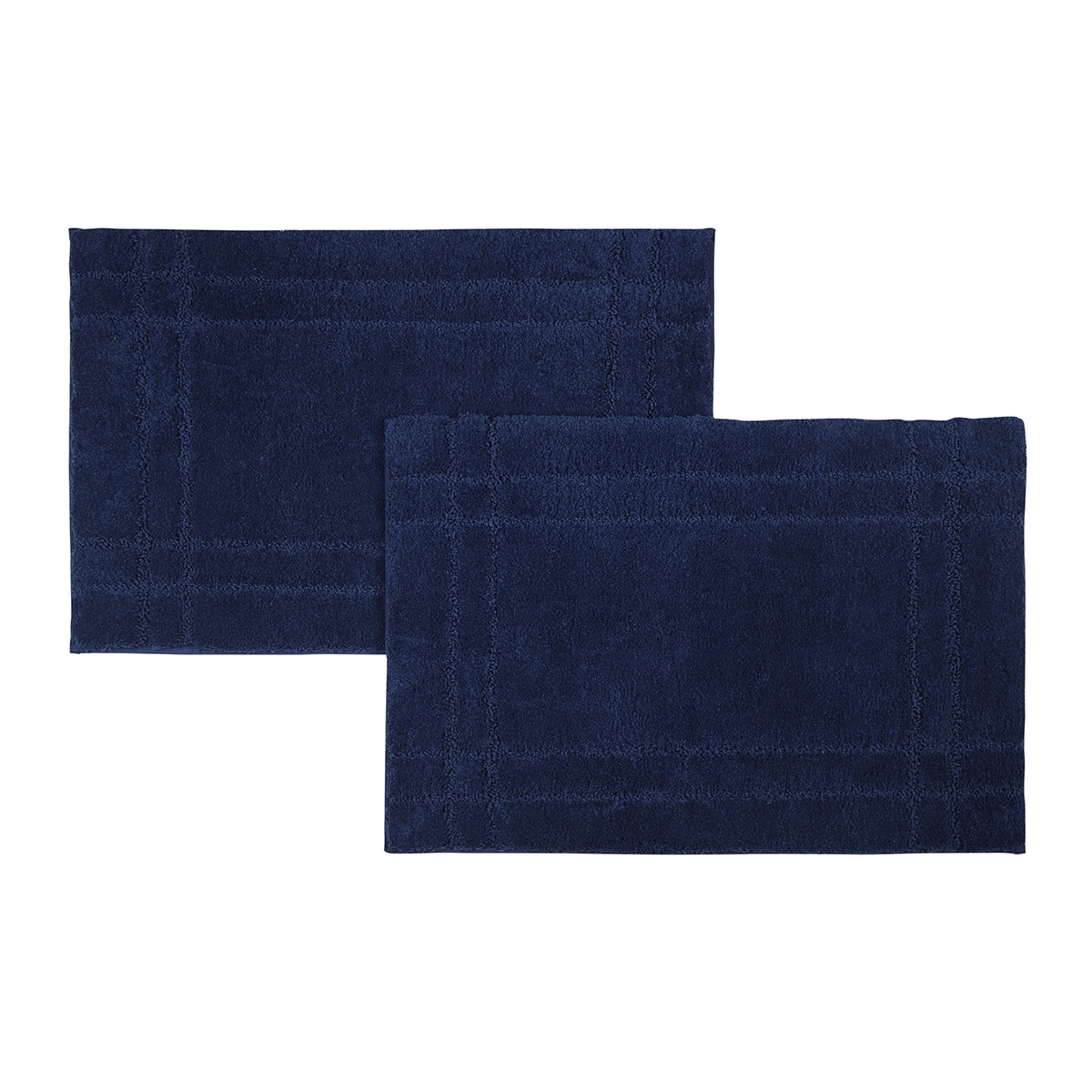 Welspun 멜란지 욕실 매트 2P - 네이비 Welspun 멜란지 욕실 매트 2P - 네이비