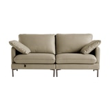 다우닝 코지 전체천연가죽 소파 3인