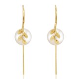 7.5-8.0mm 아코야 진주 라운드 귀걸이