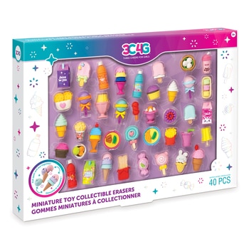 3C4G 스낵스 앤 스위츠 퍼즐 지우개 40개 세트