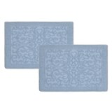Riviera Home 링스펀 면 욕실 매트 2P - 뉴블루