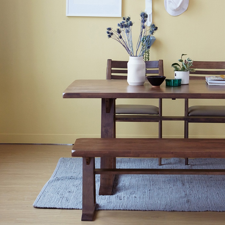 리비니아 카멜 마티나 원목 식탁 세트