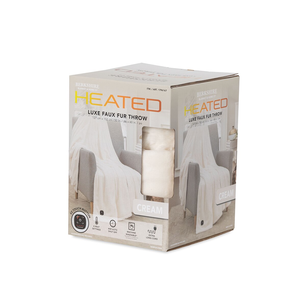 Berkshire 전기 담요 127 x 152cm - 크림