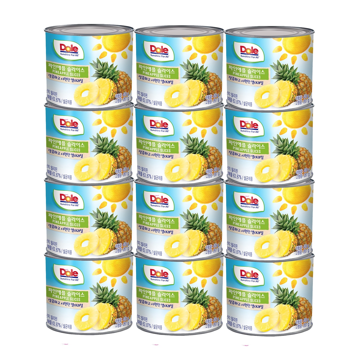 Dole 파인애플 슬라이스 439g x 12