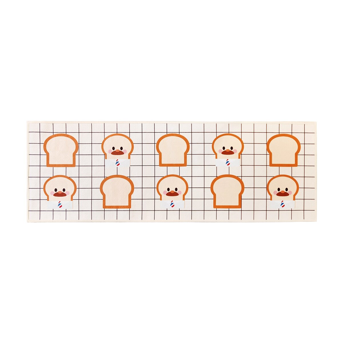 한일카페트x브레드이발소 키즈 발매트 45x130cm - 체크브레드