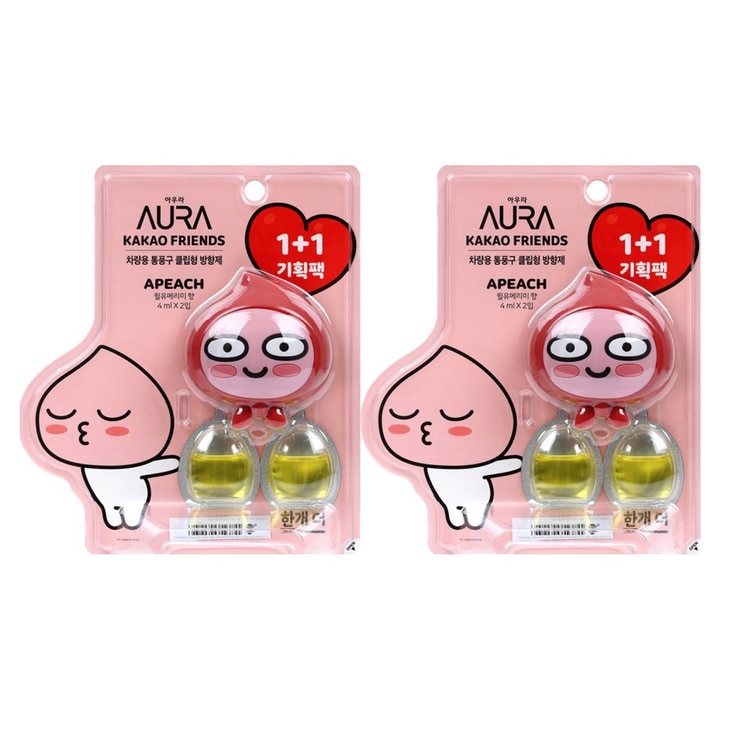 카카오프렌즈 페이스타입 차량용 방향제 2개
