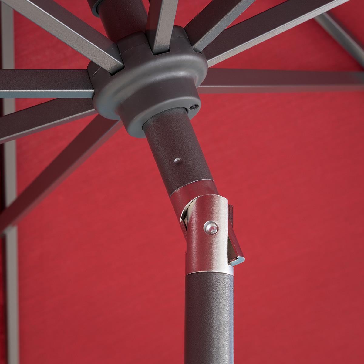 선빌라 정원용 우산, 지름 2.9m, 레드